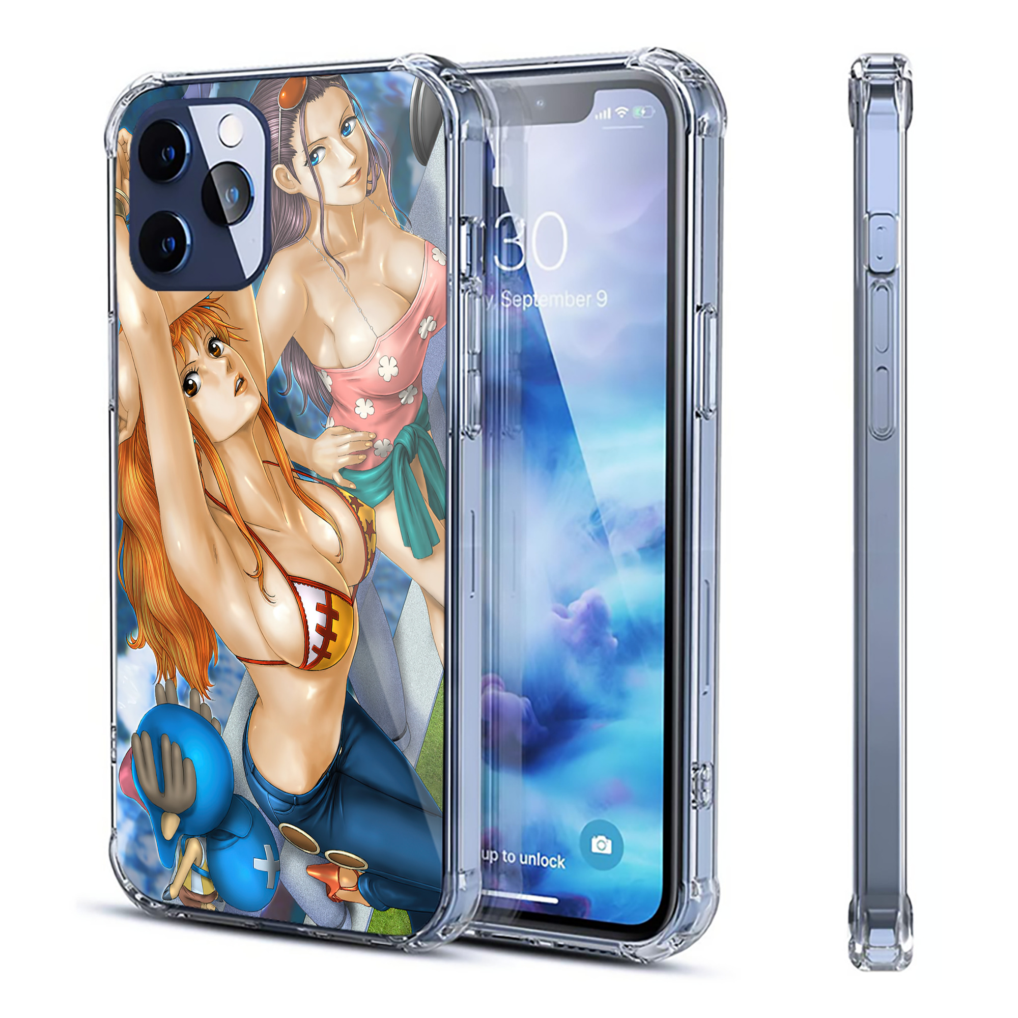 （画像用） ワンピース ONE PIECE 【iPhone 12シリーズ対応】透明スマホケース（クリアソフトケース）